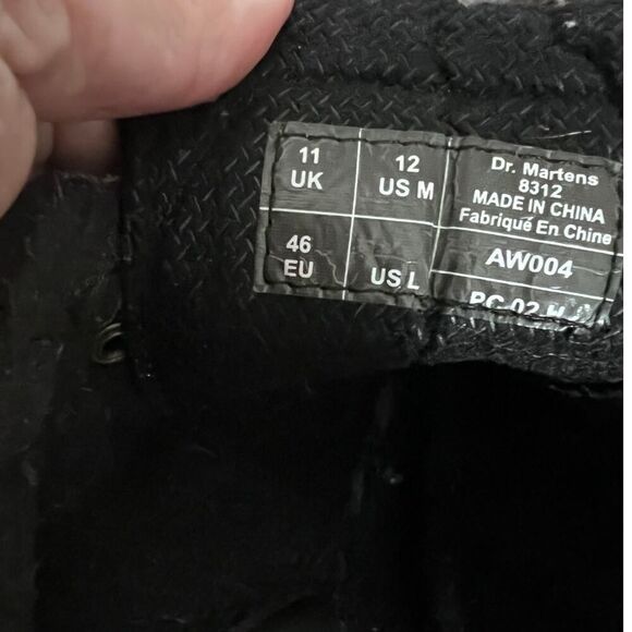 Vintage Dr. Martens Brown Grizzly Chunky Leather Low Boots-UK 11 US 12 - Picture 8 of 11